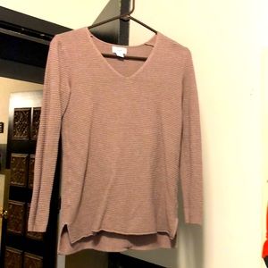 Neutral purple knit sweater